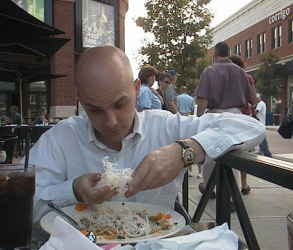 Heather shot me at the Cheesecake Factory in Columbus Ohio (in July 2001)