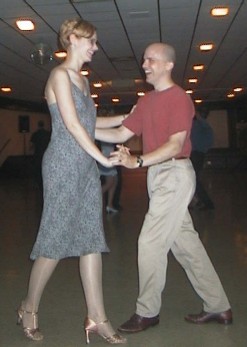 Kelly and Brett dancing on 7 19 2002