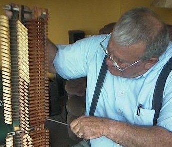 KWJ repairing my piano