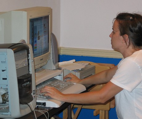 Danielle using my PC