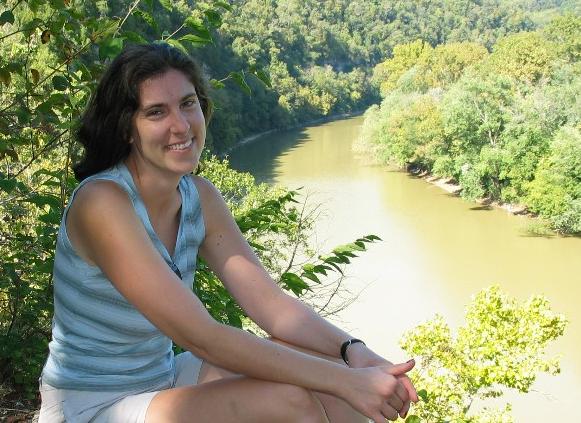 Ariana at Raven Run near the Kentucky River