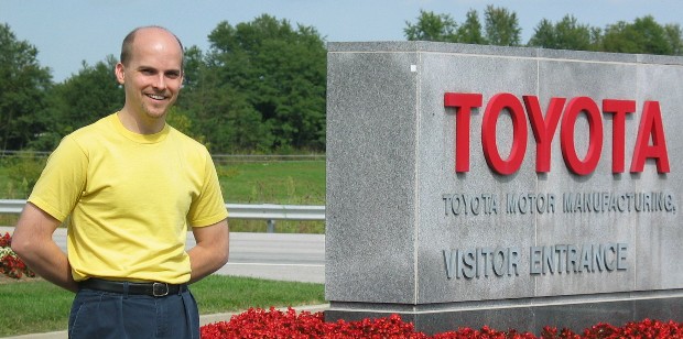 Brett at the Toyota Camry factory in Georgetown