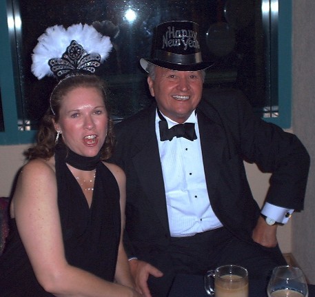 Cheryl and Dad celebrate the new calendar year