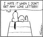 hate not getting any love letters