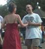 photo of Brett and Mom dancing