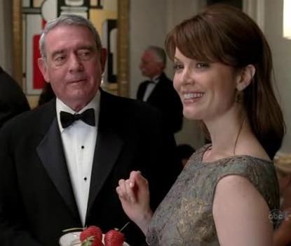 Dan Rather and Bellamy Young in Dirty Sexy Money