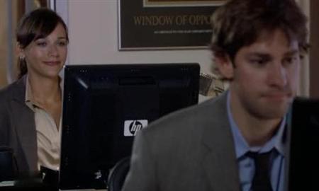 Rashida Jones and John Krasinski in Office